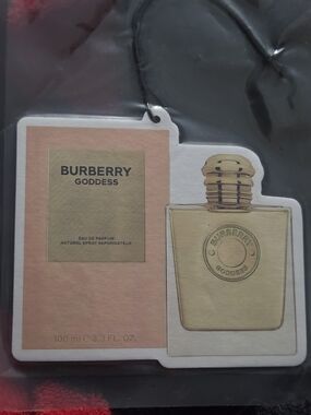Burberry Goddess Pink and Gold Hanging Fragrance Card